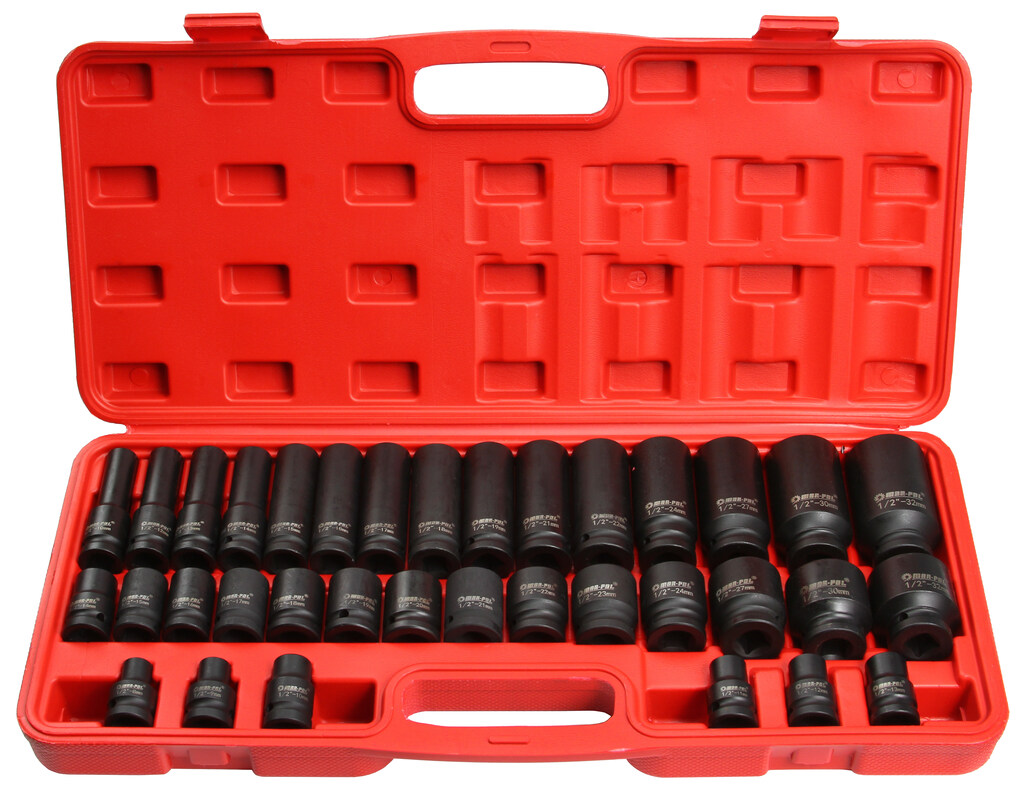MARPOL Rázové nástrčné kľúče 8-32 mm 1/2" 35 dielne