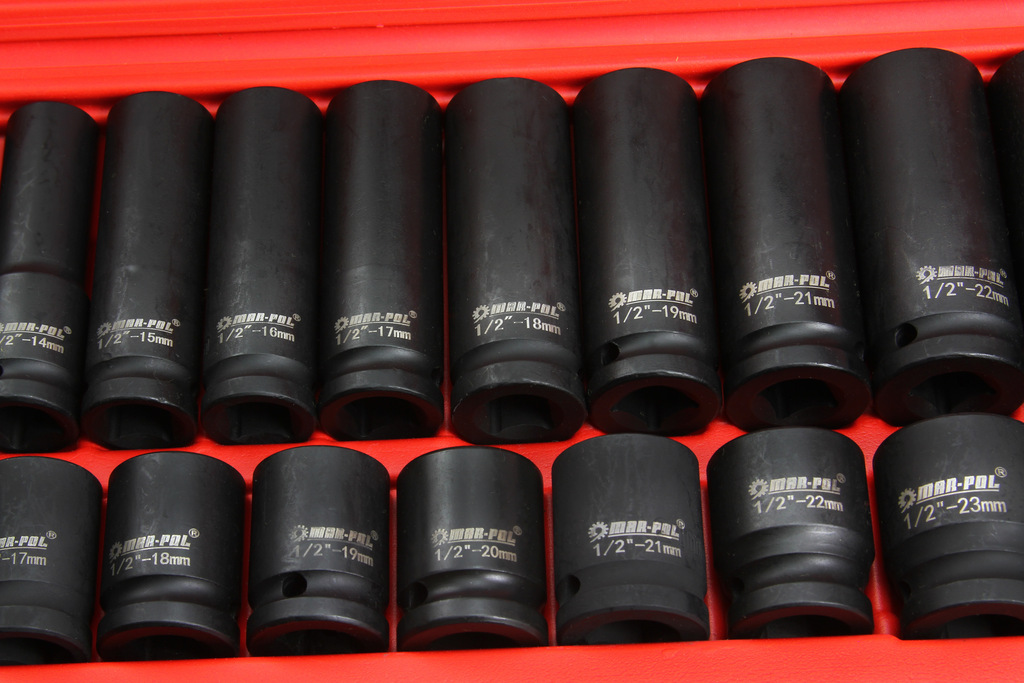 MARPOL Rázové nástrčné kľúče 8-32 mm 1/2" 35 dielne