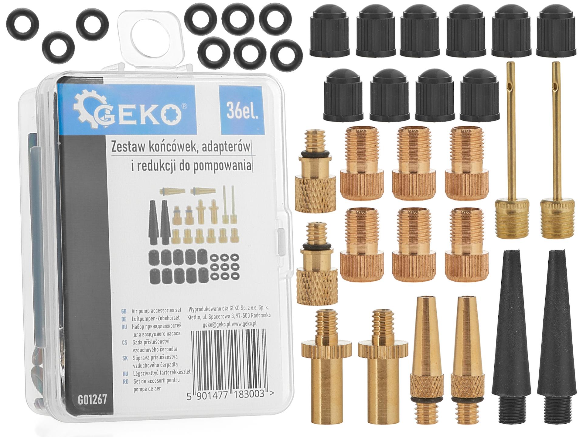 Geko Sada 36ks adaptérov na hustenie pneumatík