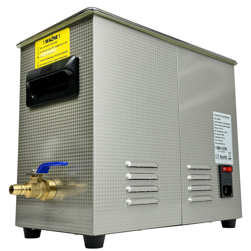 MARPOL Ultrazvuková čistička – objem 6,5 L, nerezová, digitálna
