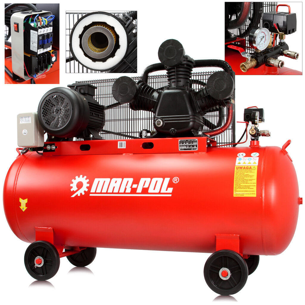 MARPOL Vzduchový kompresor, nádrž 300l, 7,5kW