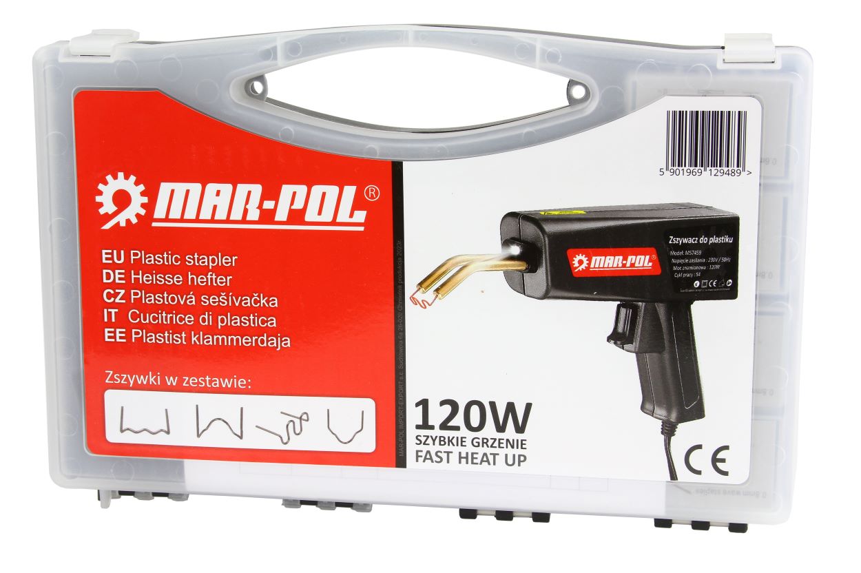 MARPOL Zváračka, zošívačka na plasty 120 W + LED osvetlenie