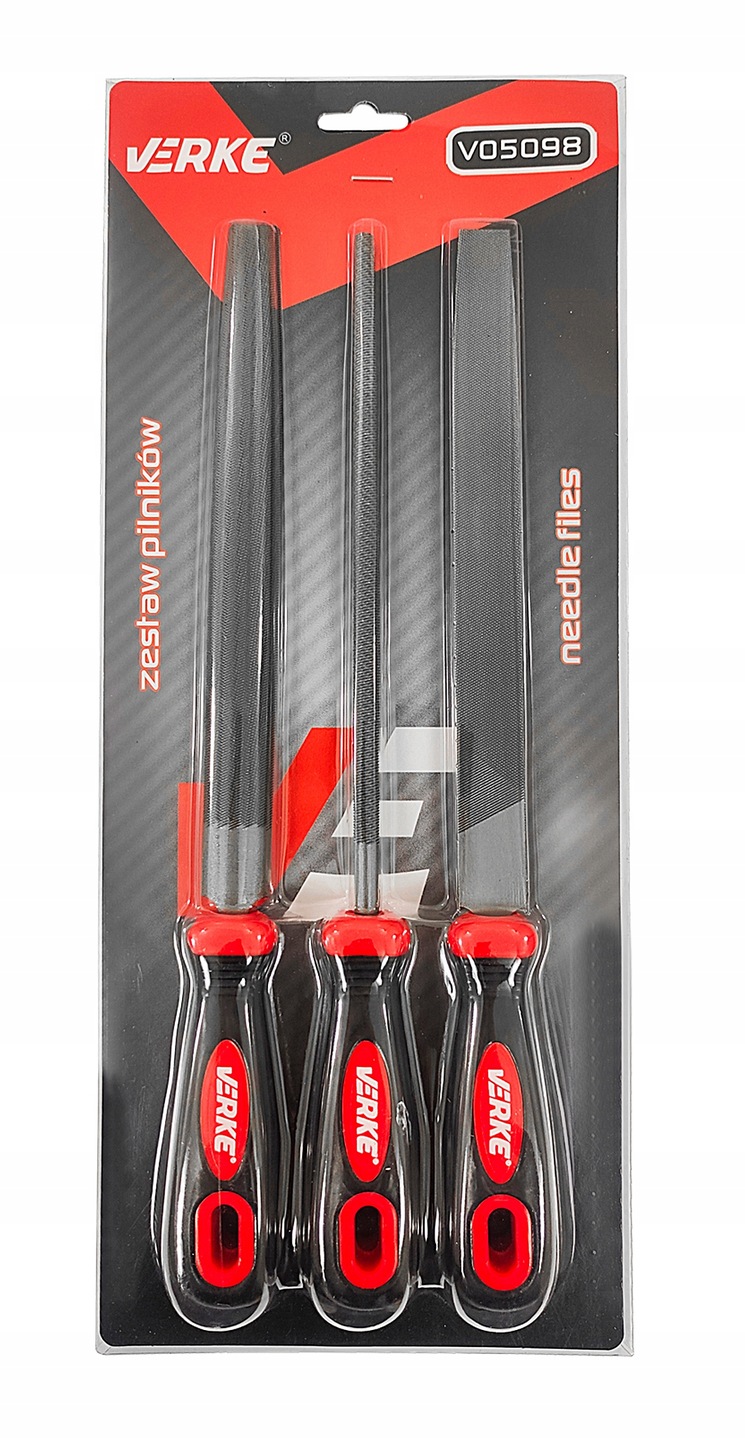 VERKE Sada kovových pilníkov 300 mm – 3‑dielna