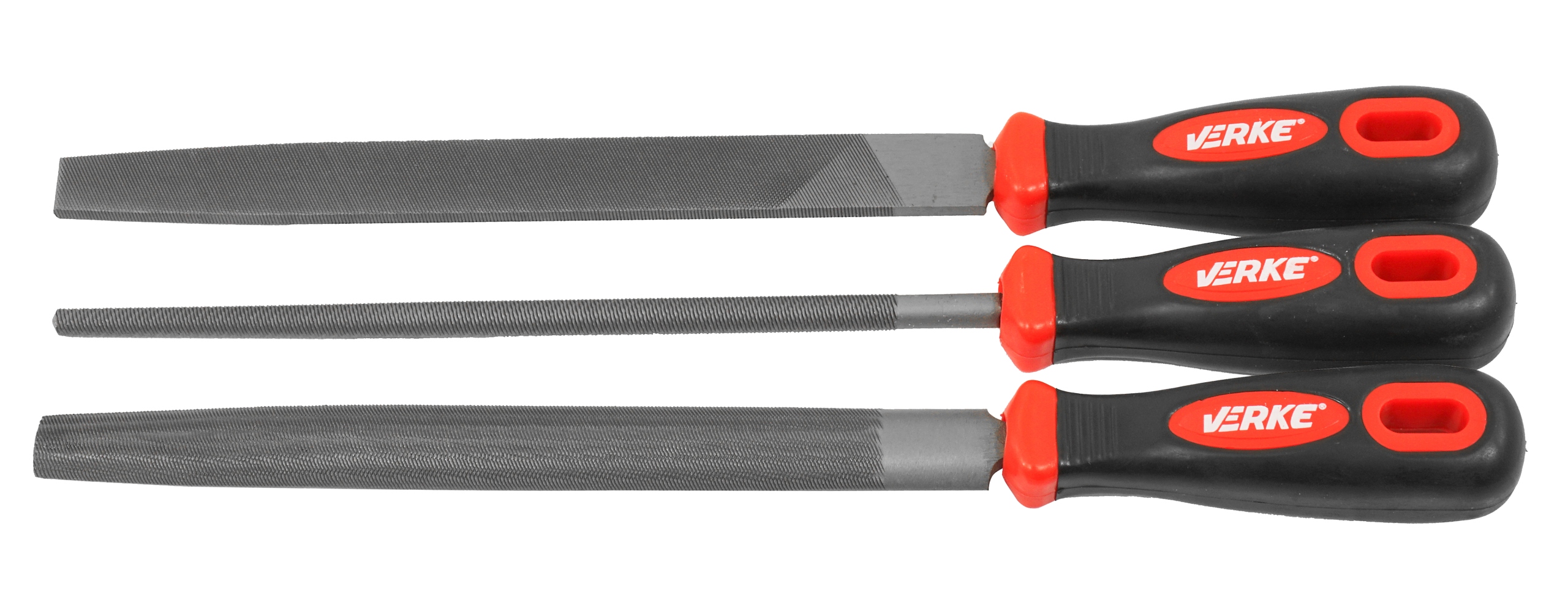 VERKE Sada kovových pilníkov 300 mm – 3‑dielna
