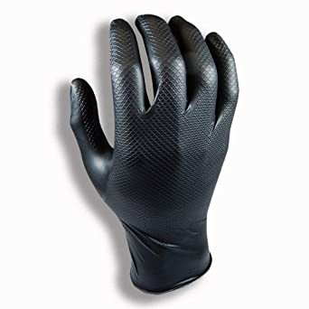 TIP-TOPOL Grippaz PREMIUM nitrilové pracovné rukavice, čierne, L, 50 ks v balení