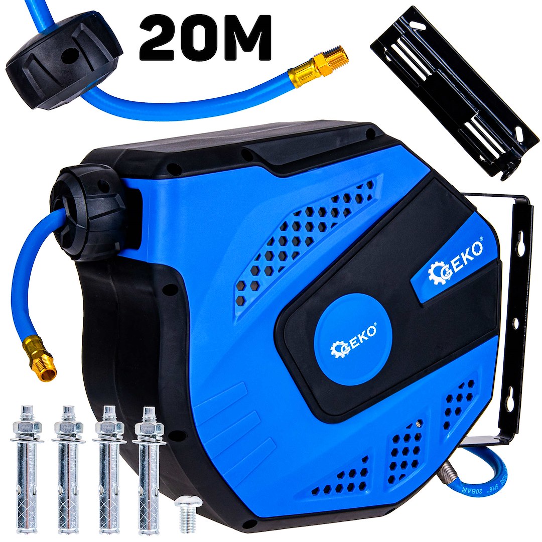 Geko Pneumatická hadica s automatickým bubnom 20m 8x12mm