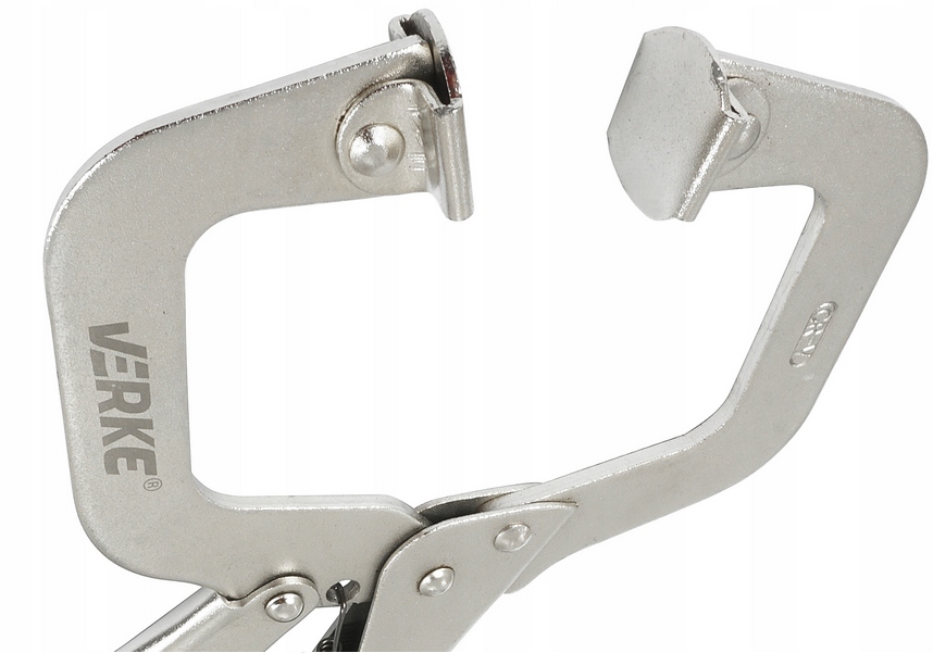 VERKE Zváracie kliešte typu C – 280 mm (CrV, rozstup 70 mm)