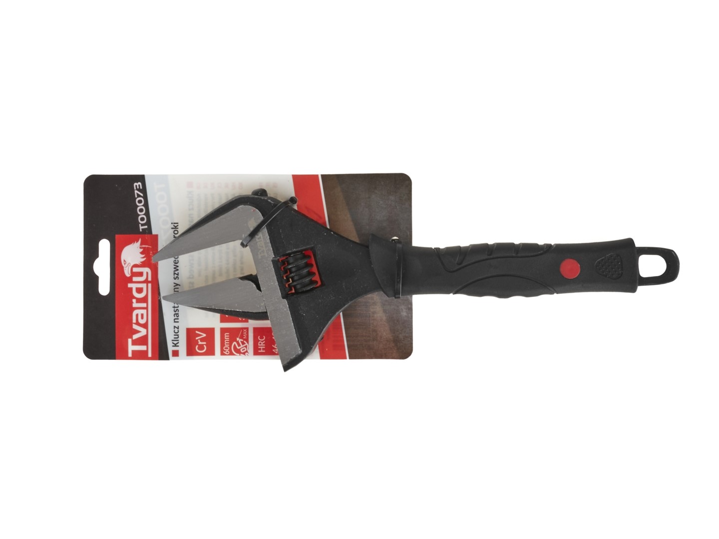 Tvardy Nastaviteľný kľúč – extra široká čeľusť 0-60 mm 12" CrV