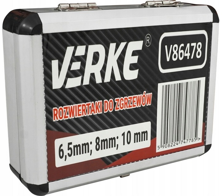 Vrtáky na bodové zvary VERKE V86478 – 3 ks (6,5/8/10 mm)