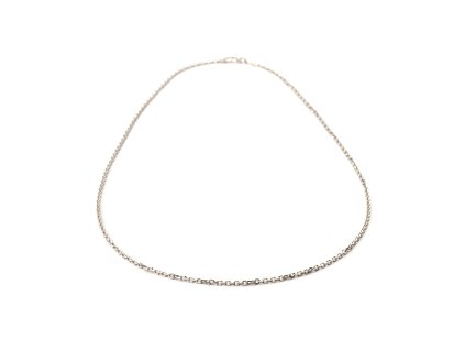Řetízek -  pancr, stříbrný (rhodium) - 50 cm
