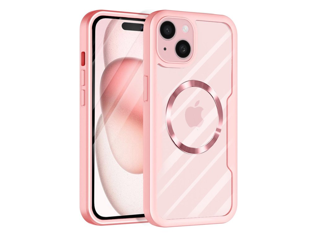 Case for iPhone 15 Plus + Cover - Techsuit ColorVerse 360 MagSafe MagSafe Series - Pink