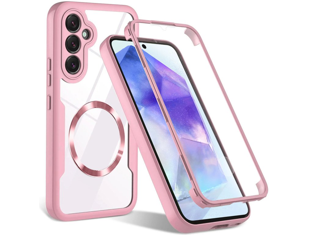 Case for Samsung Galaxy S23 FE + Cover - Techsuit ColorVerse 360 MagSafe MagSafe Series - Pink