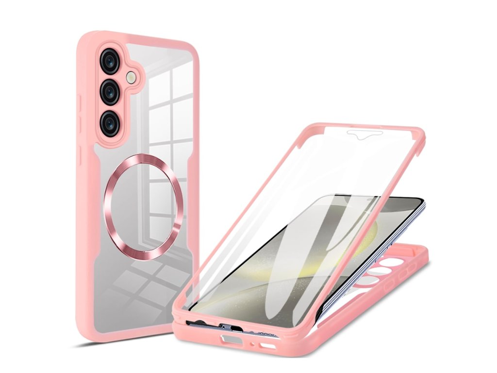 Case for Samsung Galaxy S24 Plus + Cover - Techsuit ColorVerse 360 MagSafe MagSafe Series - Pink