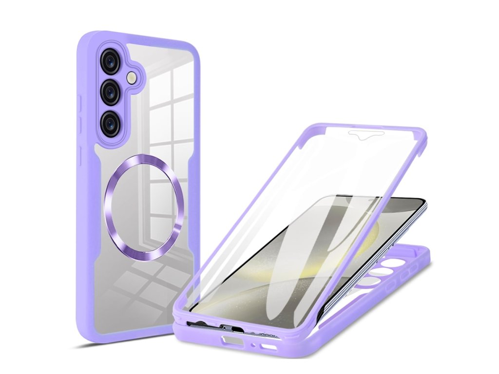 Case for Samsung Galaxy S24 Plus + Cover - Techsuit ColorVerse 360 MagSafe MagSafe Series - Purple