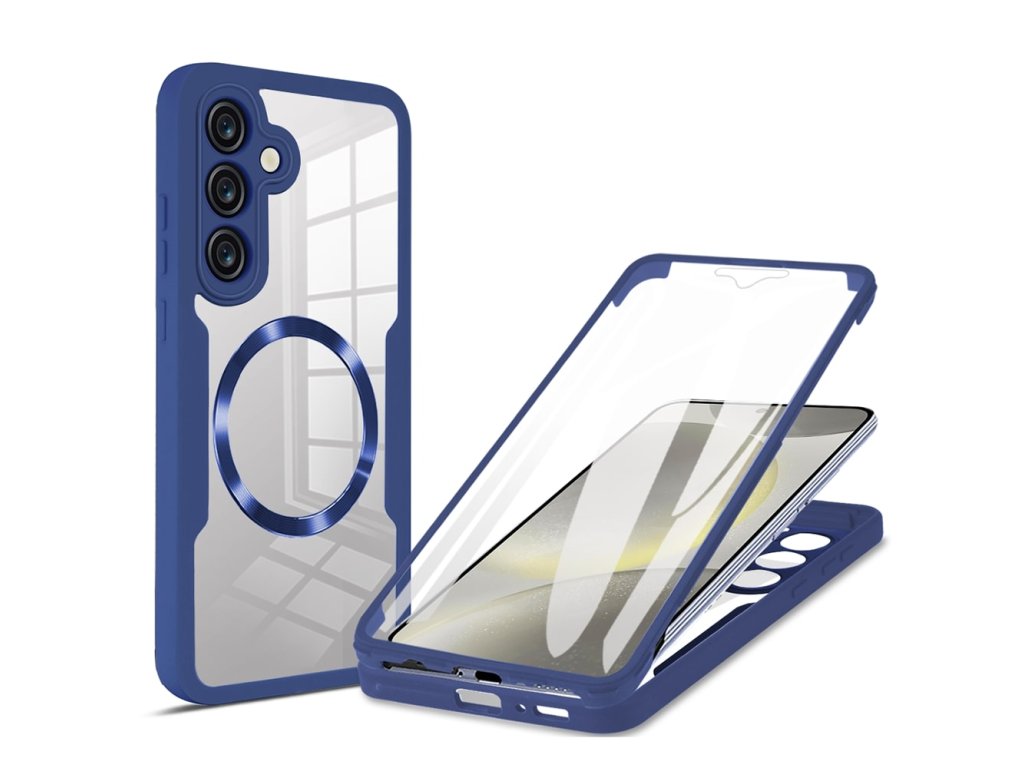 Case for Samsung Galaxy S24 + Cover - Techsuit ColorVerse 360 MagSafe MagSafe Series - Blue