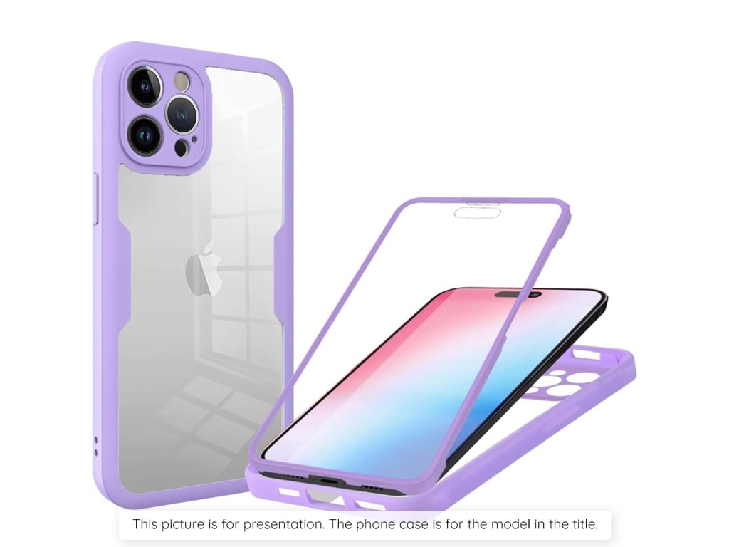 Case for Samsung Galaxy A22 5G + Cover - Techsuit ColorVerse 360 Series - Purple