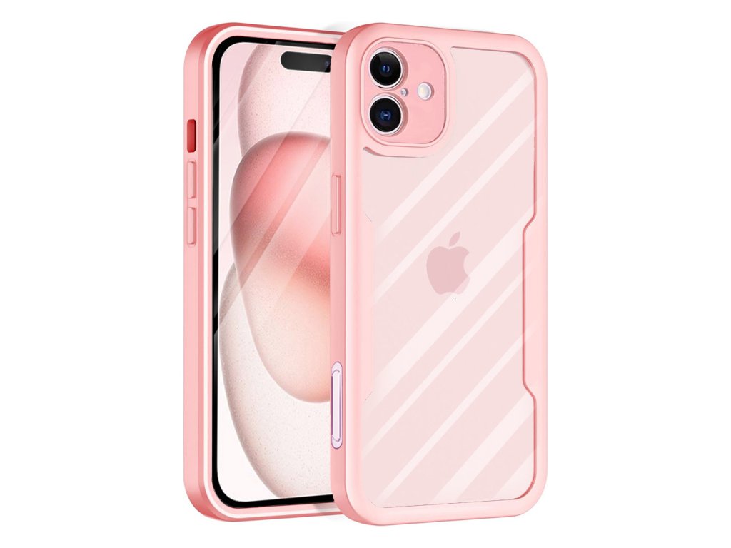 Case for iPhone 16 + Folie - Techsuit ColorVerse 360 Series - Pink