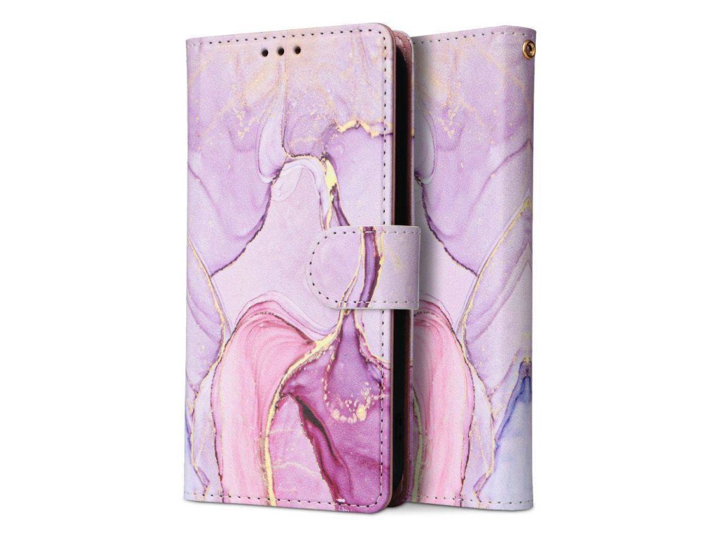 Pouzdro flip Samsung Galaxy A54 5G Tech-Protect Wallet Colorful Marble multicolored