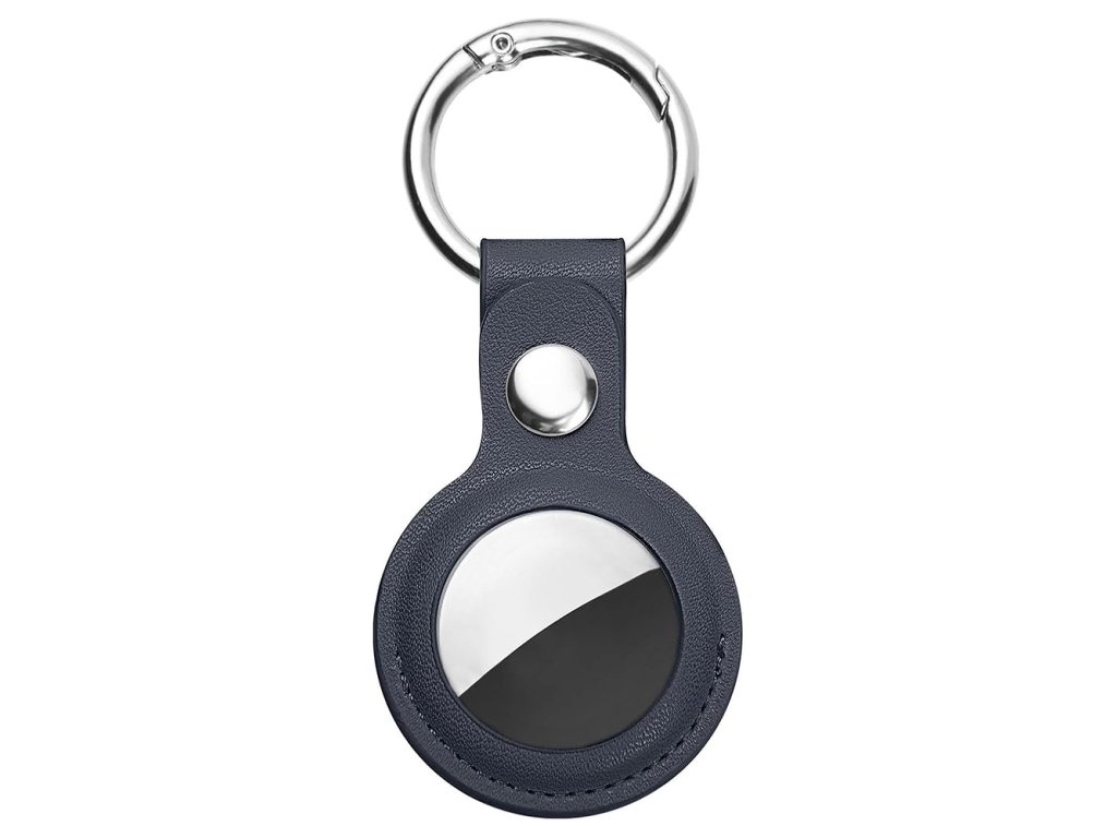 Pouzdro pro APPLE AIRTAG Techsuit (SLH1), kožené modré