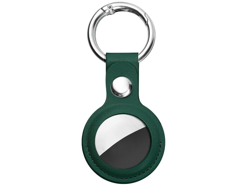Husa pentru AirTag - Techsuit Secure Leather Holder (SLH1) - Green