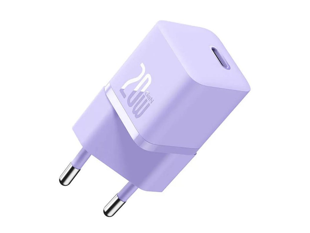 Incarcator Type-C, Fast Charging, GaN, 20W - Baseus (CCGN050105) - Purple