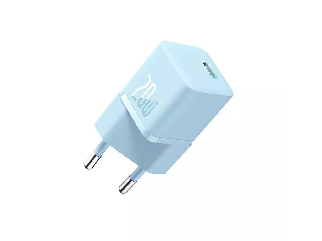 Incarcator Type-C, Fast Charging, GaN, 20W - Baseus (CCGN050103) - Blue