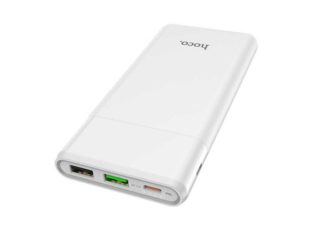 Powerbanka HOCO Cosmo J58 10000mAh USB Type C PD + USB QC3.0 + USB - bílá