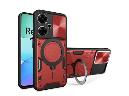 Case for Xiaomi Redmi 13 / Poco M6 4G - Techsuit CamGuard Pro - Red