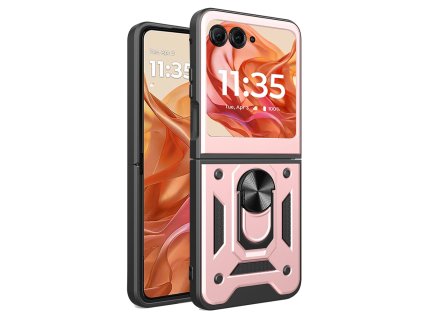 Case for Motorola Razr 50 - Techsuit CamShield Series - Rose Gold