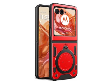 Kryt Motorola Razr 50 Techsuit CamGuard Pro - červený