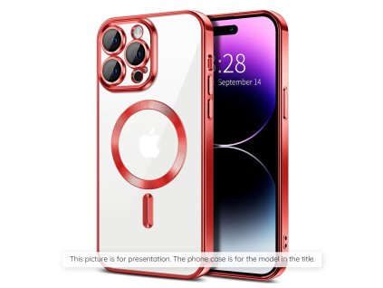 Case for Samsung Galaxy A15 4G / A15 5G - Techsuit Luxury Crystal MagSafe - Red