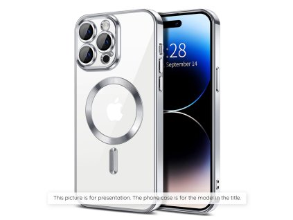 Case for Samsung Galaxy A15 4G / A15 5G - Techsuit Luxury Crystal MagSafe - Silver