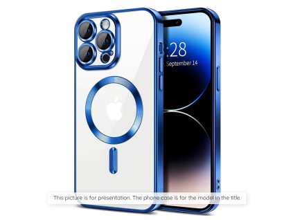 Case for Samsung Galaxy A55 5G - Techsuit Luxury Crystal MagSafe - Deep Blue