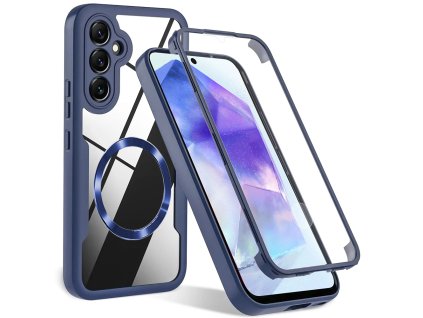 Pouzdro Samsung Galaxy S23 FE 5G, Techsuit - ColorVerse 360 MagSafe Series + ochrana obrazovky, modré