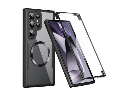 Pouzdro Samsung Galaxy S24 Ultra, Techsuit - ColorVerse 360 MagSafe Series + ochrana obrazovky, černé