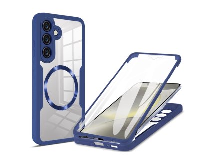 Pouzdro Samsung Galaxy S24 Plus 5G, Techsuit - ColorVerse 360 MagSafe Series + ochrana obrazovky, modré