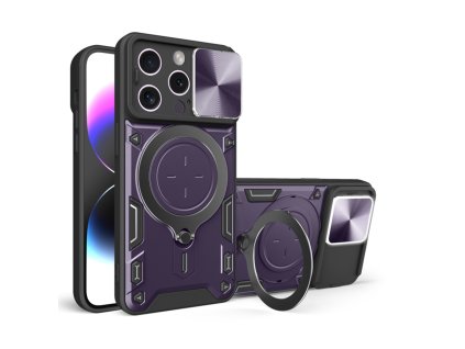 Kryt iPhone 16 Pro Techsuit CamGuard Pro - fialový