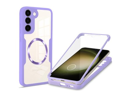 Pouzdro Samsung Galaxy S23 Plus, Techsuit - ColorVerse 360 MagSafe Series + ochrana obrazovky, fialové