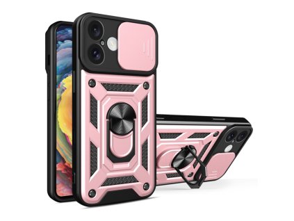Case for iPhone 16 Plus - Techsuit CamShield Series - Rose Gold