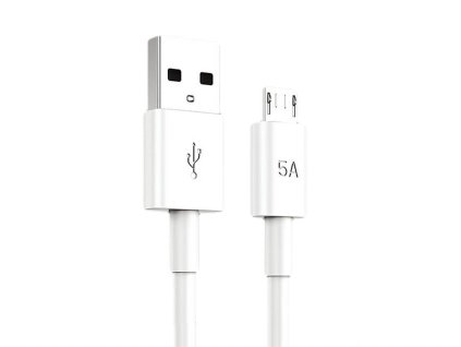 Datový kabel micro USB KAKU (KSC-110) 5A 1,2m - bílý