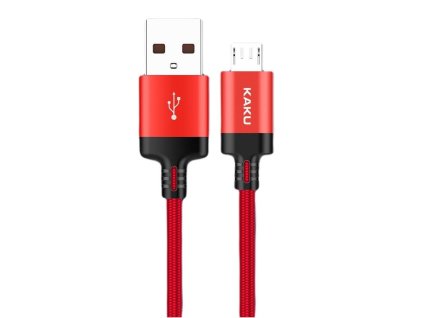 Datový kabel micro USB 2.8A 2m Fast Charging KAKU Kufeng (KSC-284) červený