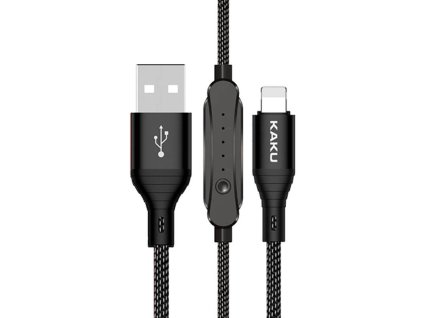 Datový kabel iPhone ligtning 2A 1m KAKU časovací datový kabel (KSC-282) černý