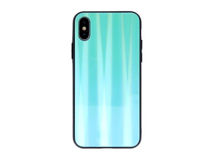 Pouzdro Samsung Galaxy A12 Glass Case Rainbow mint