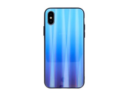 Pouzdro Samsung Galaxy A12 Glass Case Rainbow blue