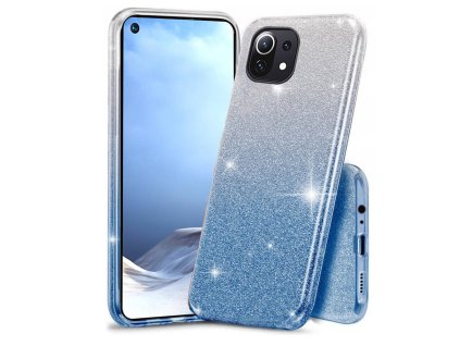 Kryt Xiaomi Redmi Note 11 5G / Poco M4 Pro 5G / Redmi Note 11T 5G / Redmi Note 11S 5G třpytky stříbrnomodrý