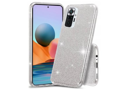 Kryt Xiaomi Redmi Note 11 5G / Poco M4 Pro 5G / Redmi Note 11T 5G / Redmi Note 11S 5G třpytky stříbrná