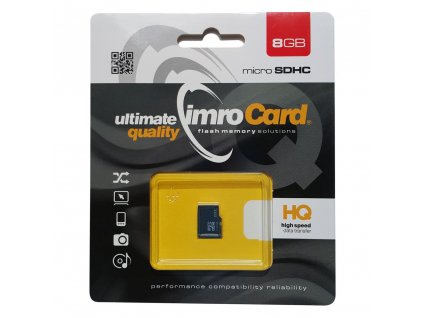 Paměťová karta Imro microSDHC 8GB + adapter