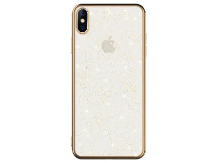 Kryt iPhone XS Max Sulada Glitter zlatý