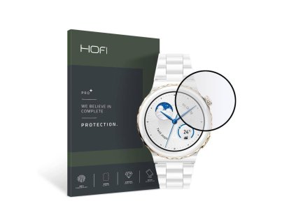 Tvrzené hybridní sklo HUAWEI WATCH GT 3 PRO 43mm HOFI Hybrid Pro+ černé