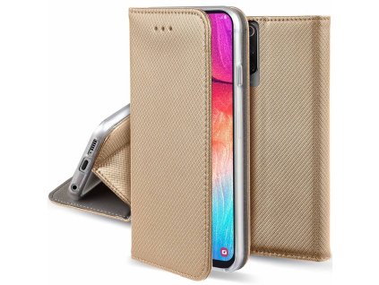 Pouzdro flip Samsung Galaxy M13 zlaté